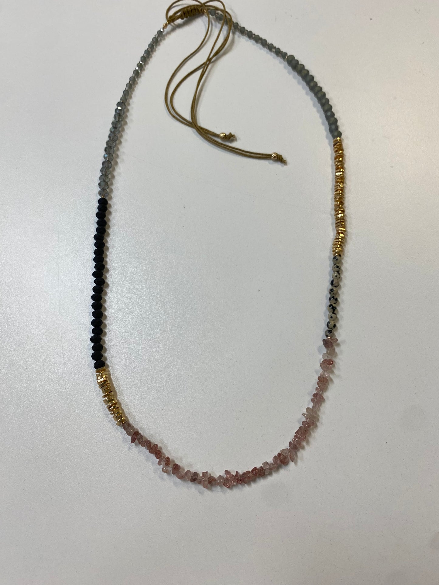 Long adjustable Elevated Necklace