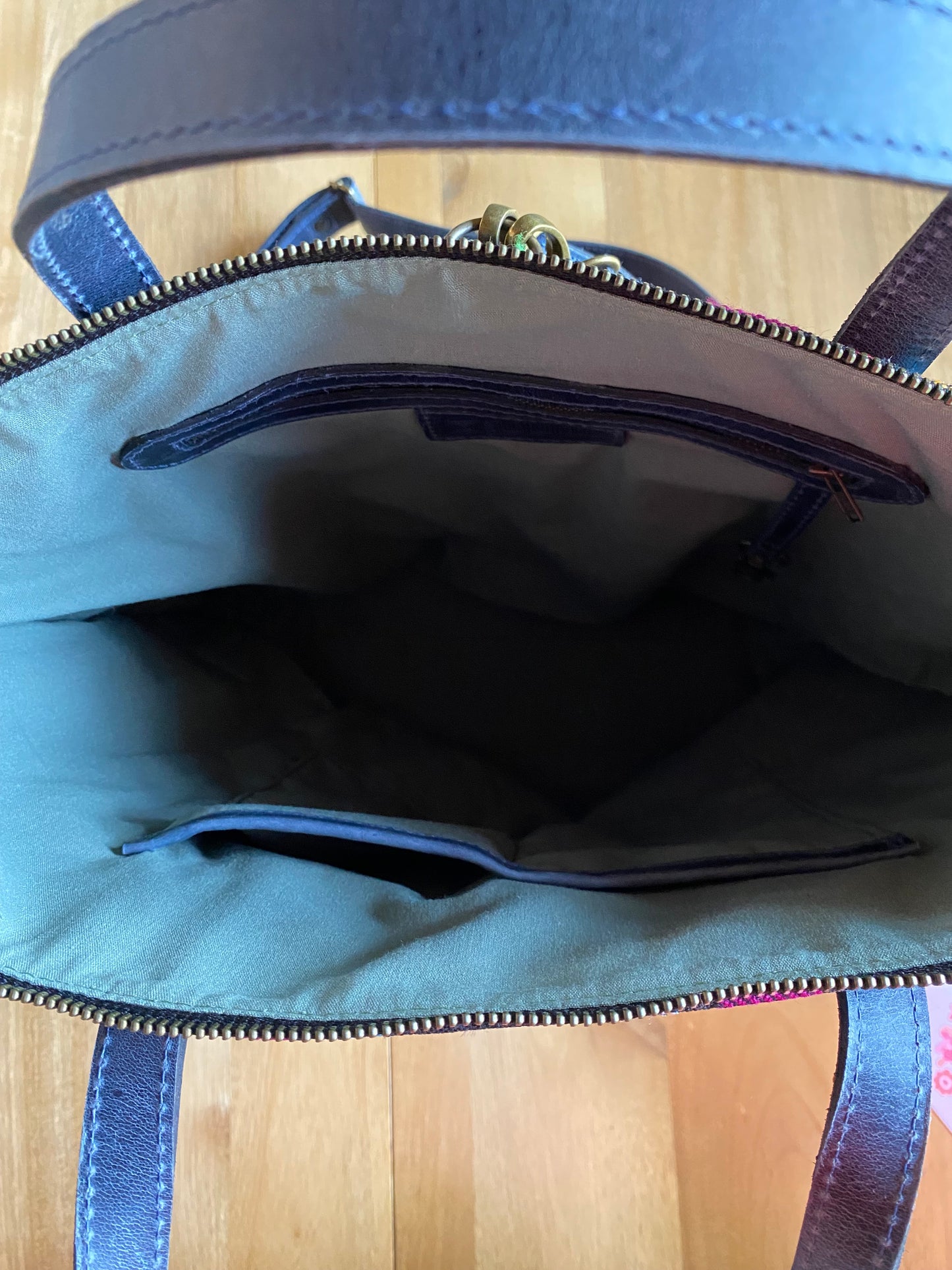 Woven Convertible backpack/crossbody market tote