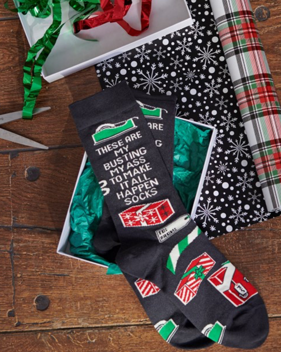 Make it happen Holiday Socks