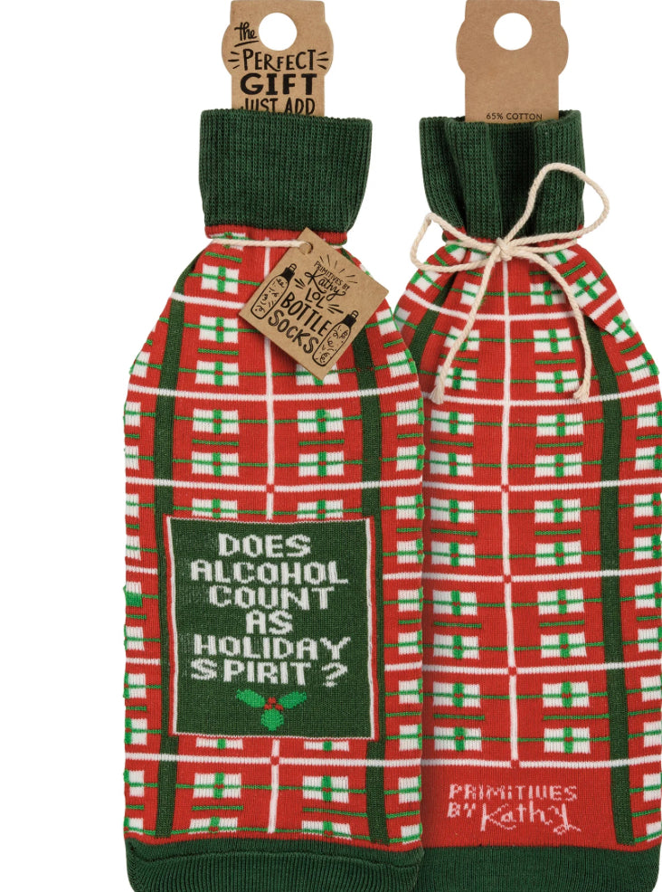 Holiday bottle sock