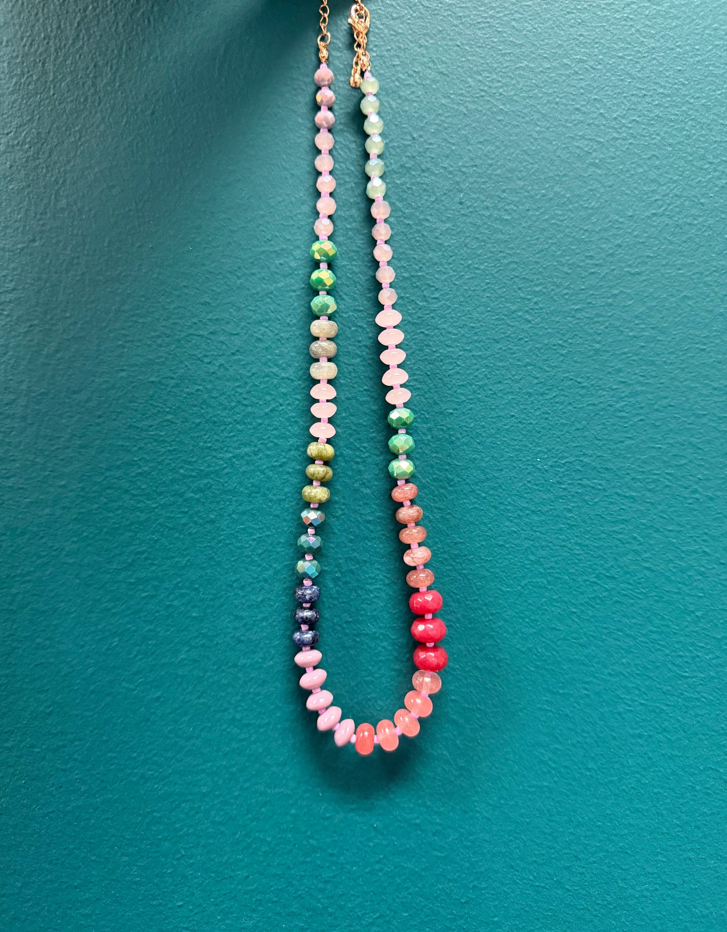 Fruit Punch Gemstone Necklace