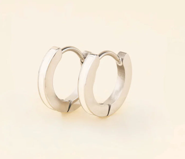 Color Huggie Hoops