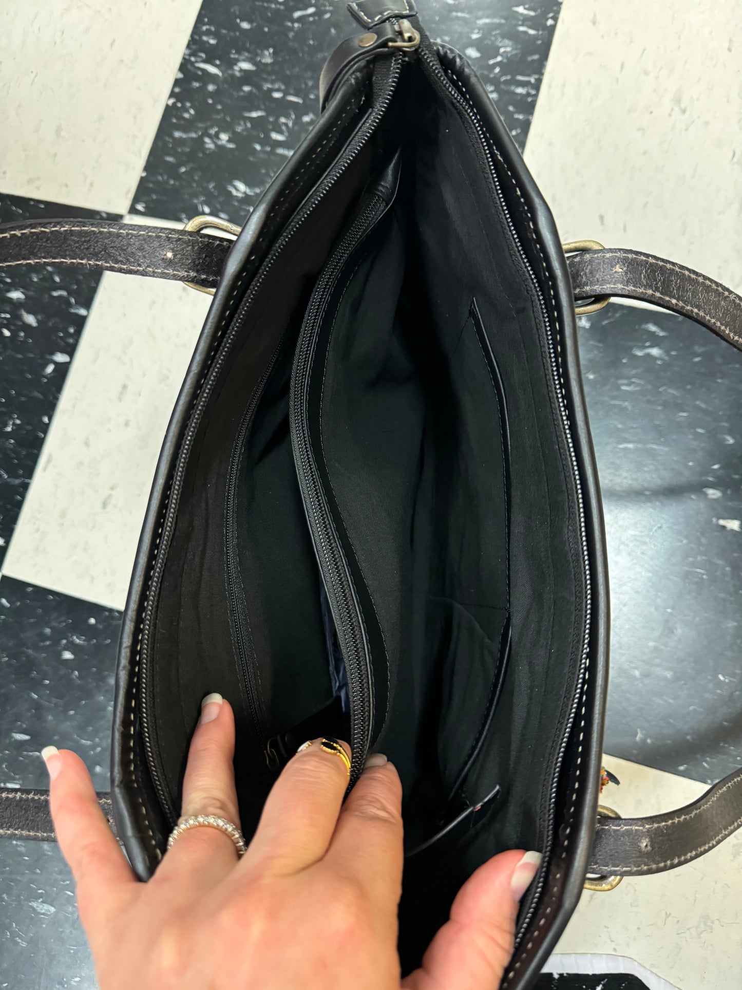 Lark's Peak Hand Tooled Tote