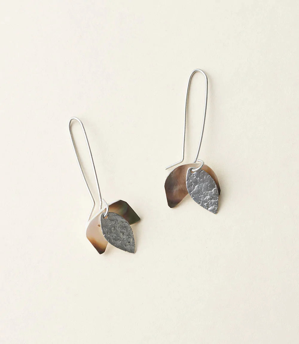 Black Mother of Pearl Drop Earring