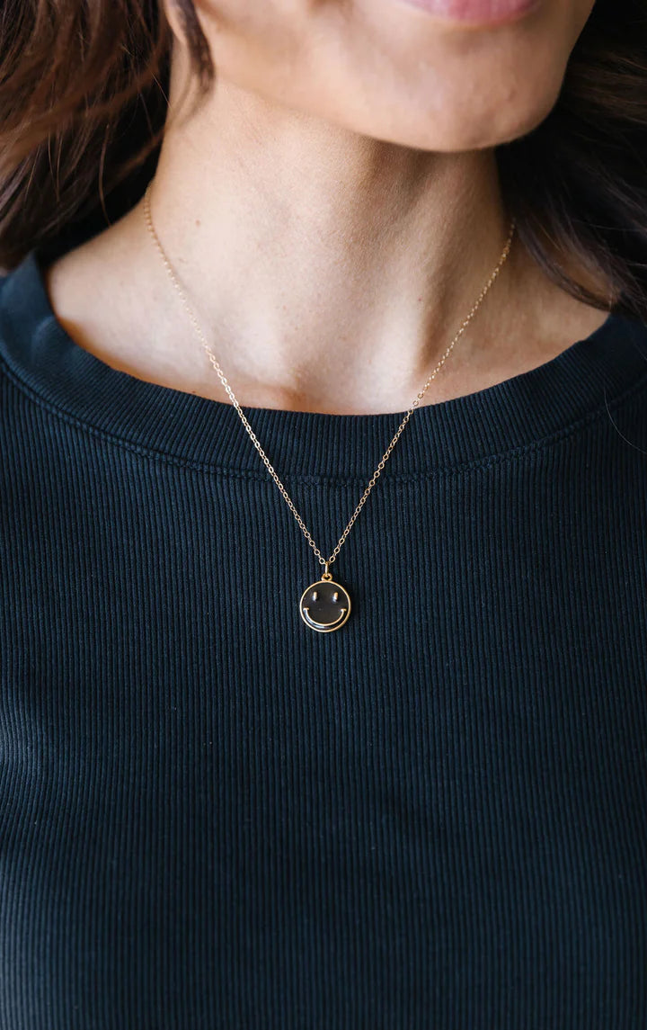 Good Vibes Smiley Necklace