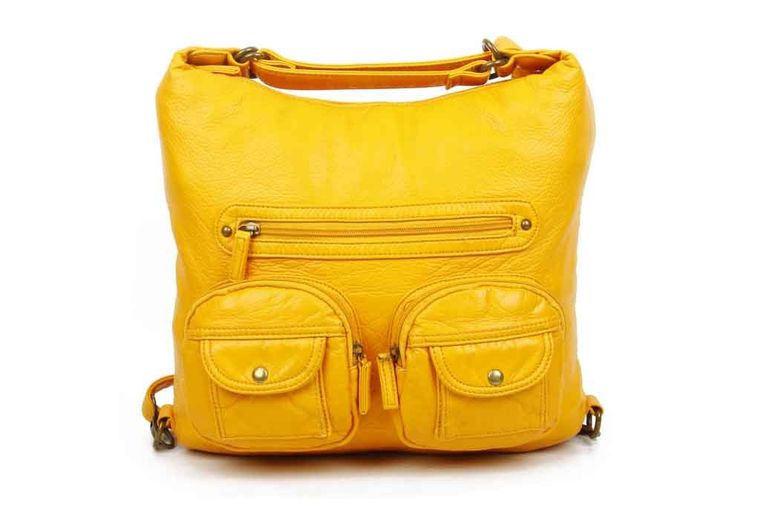Convertible Crossbody Backpack - Honey Mustard