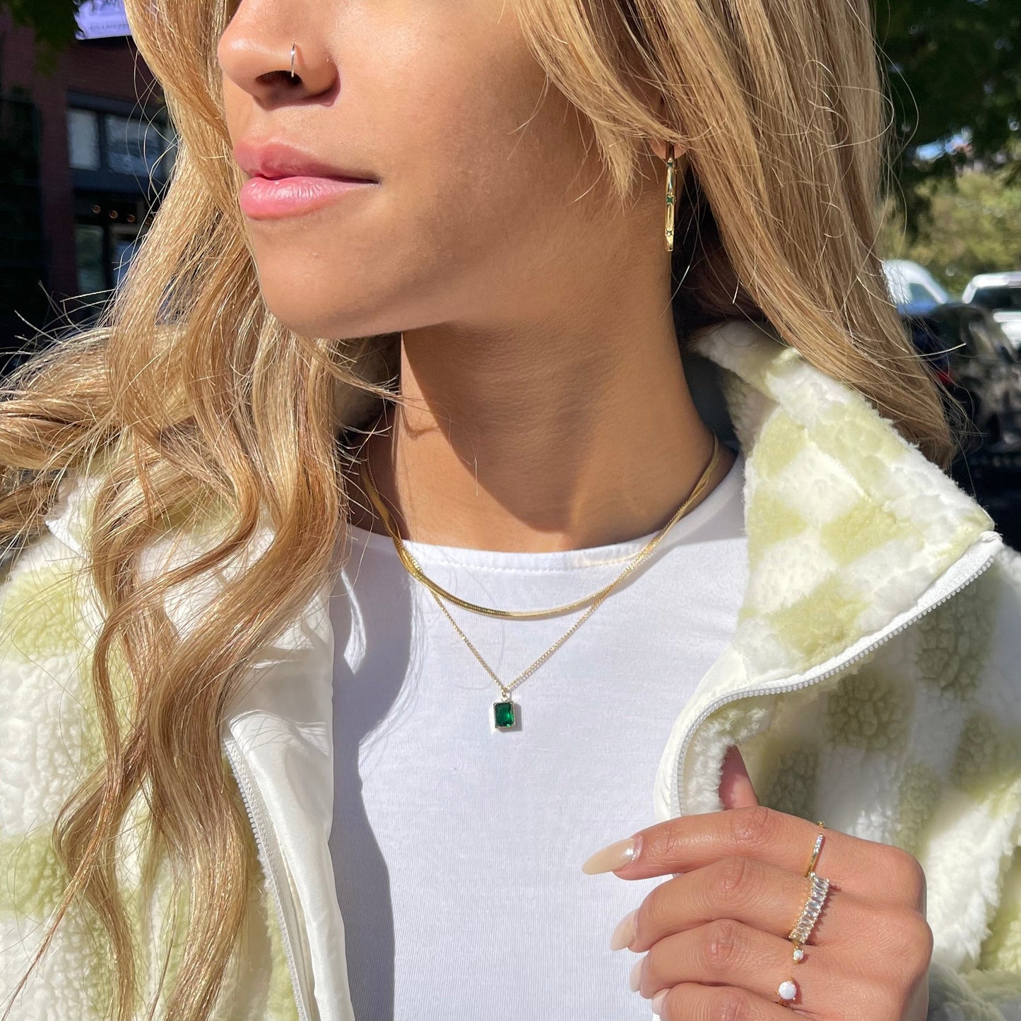 Emerald Double Necklace