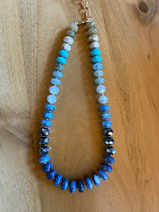 Starry sky Gemstone Necklace