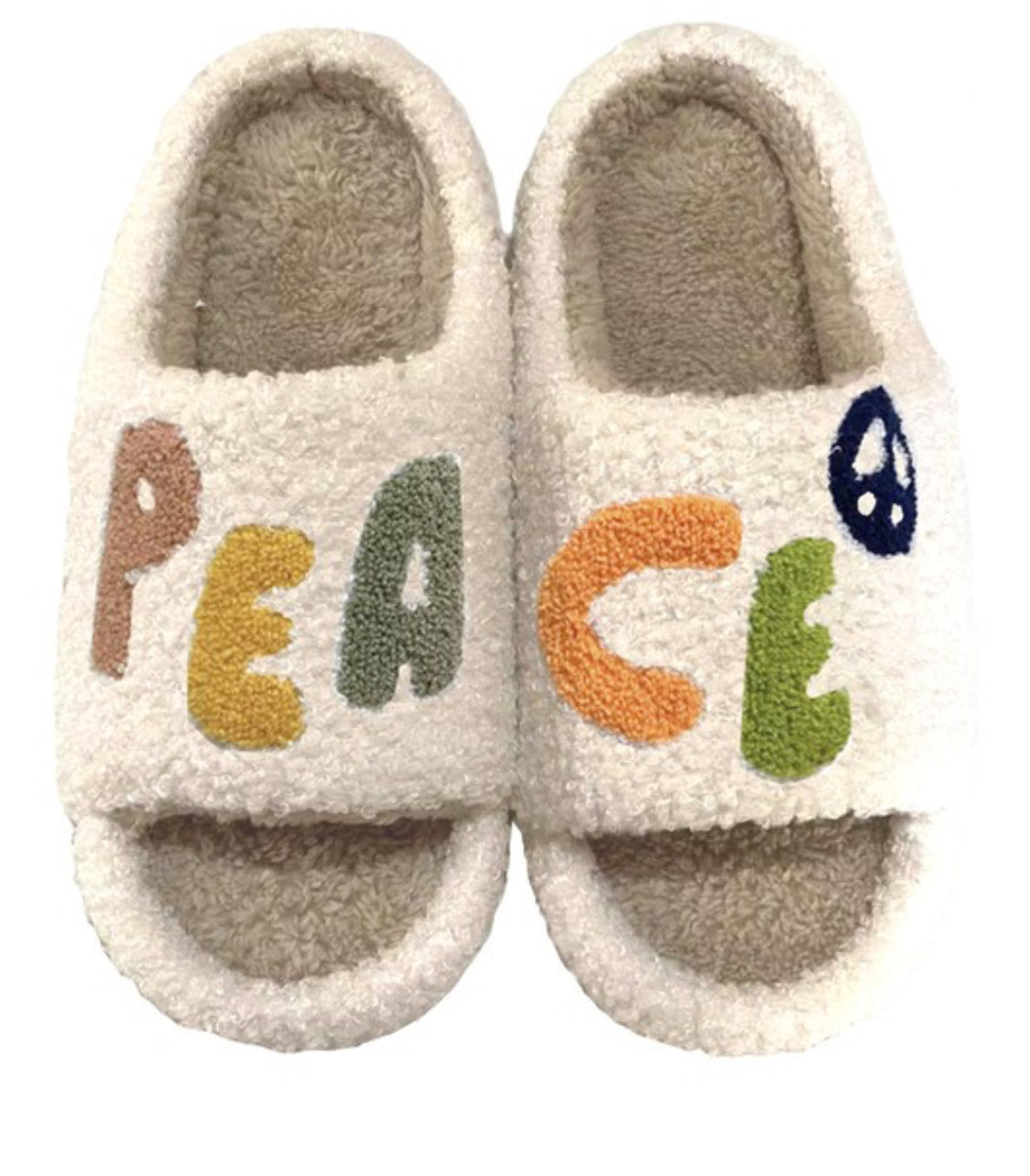 Peace open Toe slipper