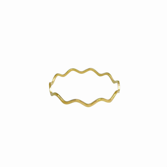 Wiggidy Wave Gold Ring