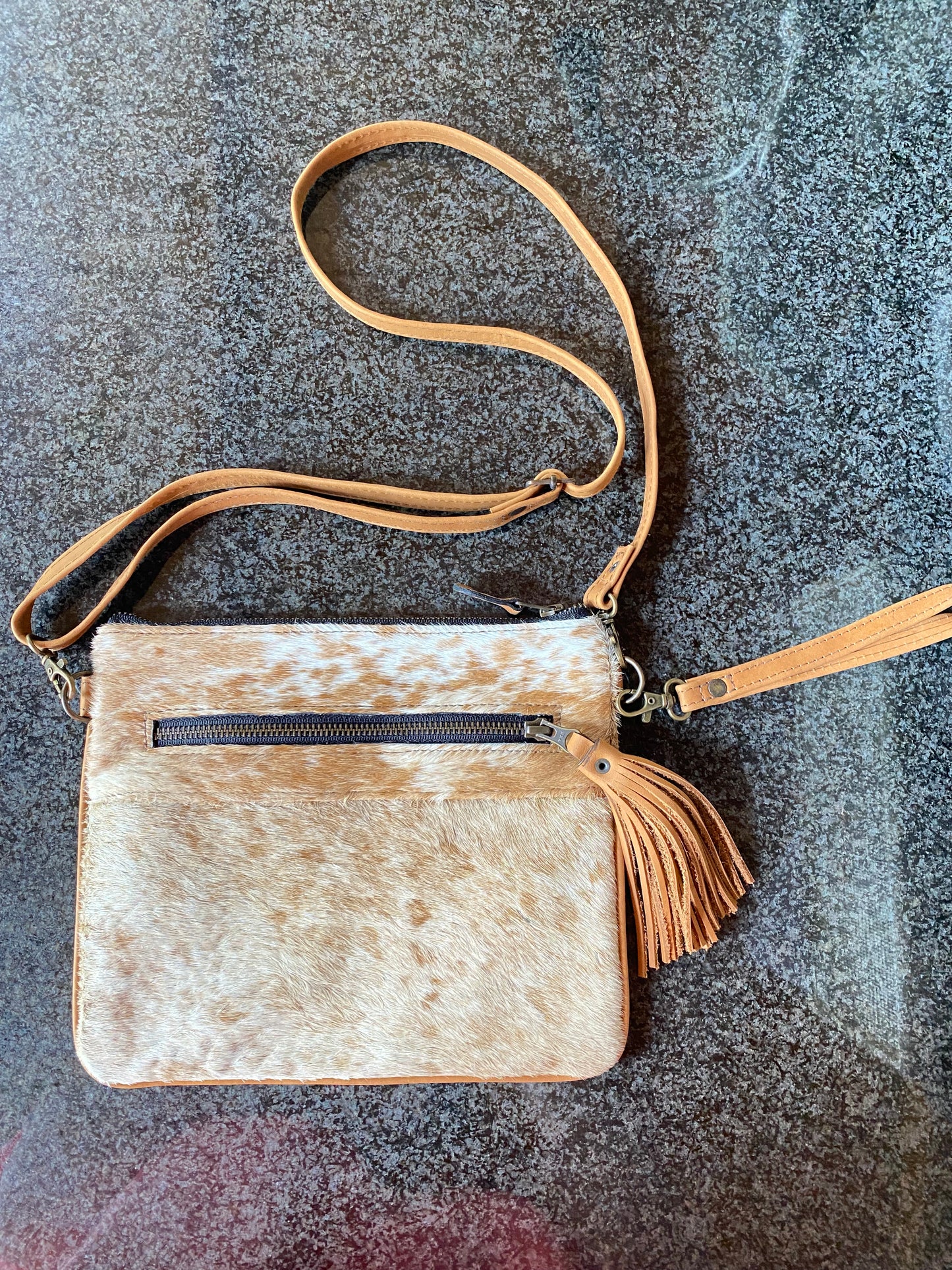 Hair On leather Crossbody