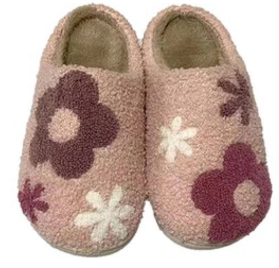 Pink Flower Power Slipper