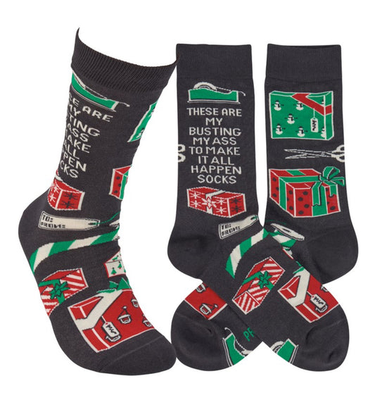 Make it happen Holiday Socks