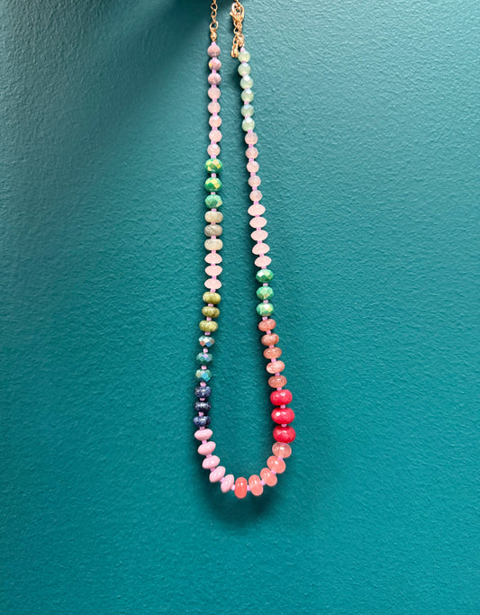 Fruit Punch Gemstone Necklace