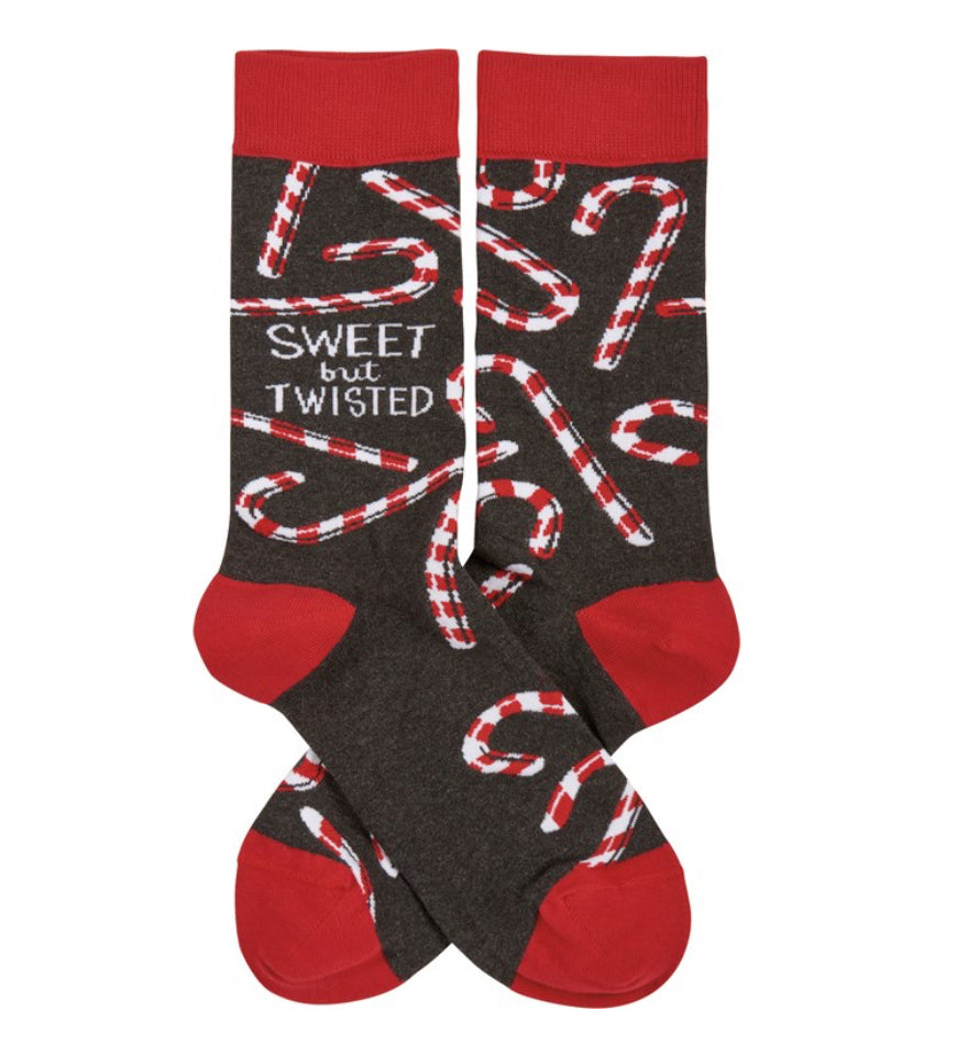 Sweet but Twisted holiday socks