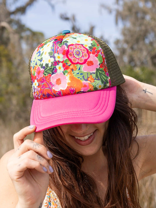 Pretty in Pink trucker hat