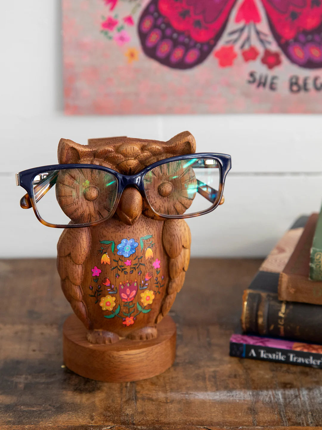 Boho owl Glasses stand