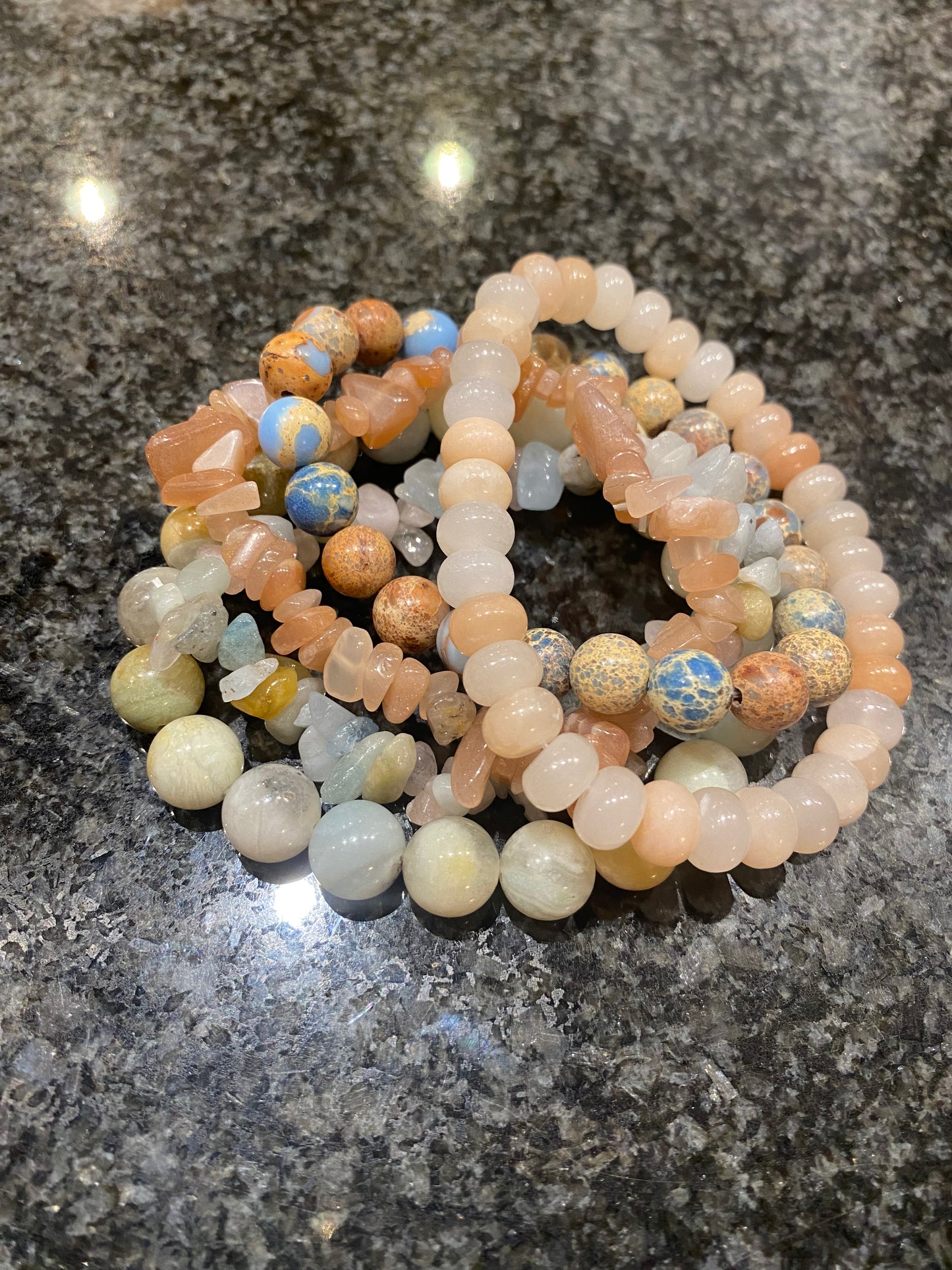 Sandy Beaches Gemstone Stack