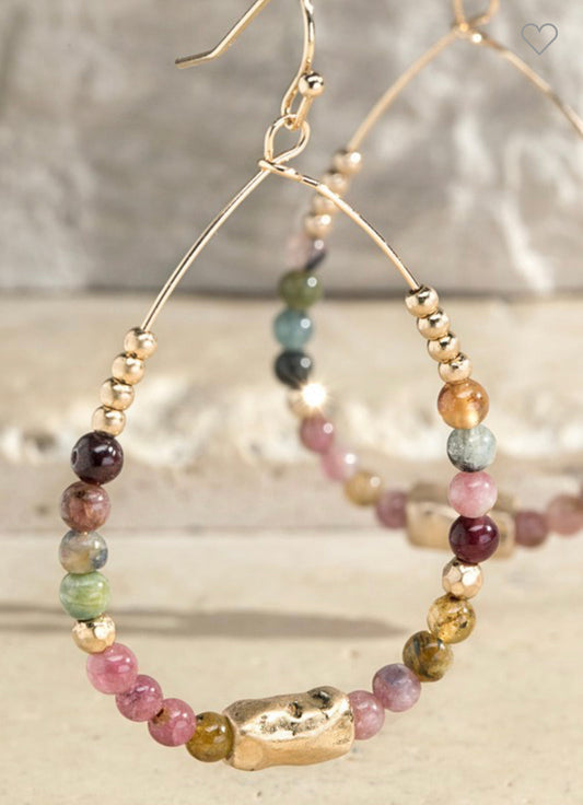 Beaded hoops