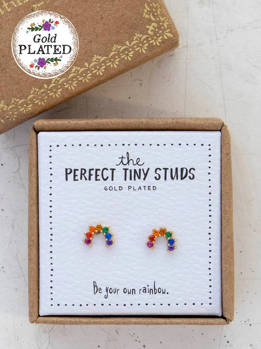 Teeny Rainbow Studs
