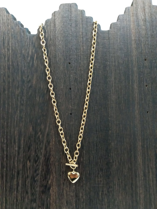 Heart toggle Chain